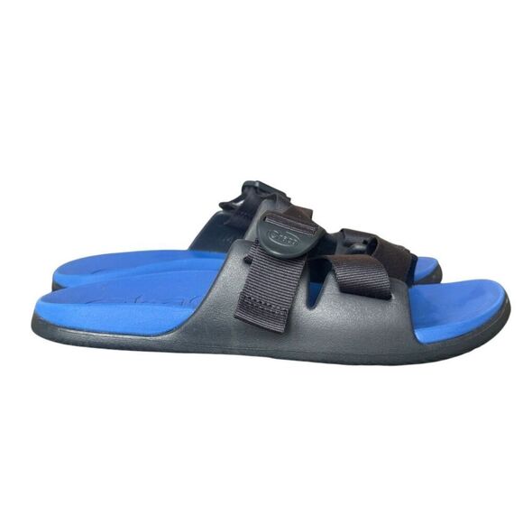 Chaco Men’s Chillos Blue Black Adjustable Slides Size 8 main image 6